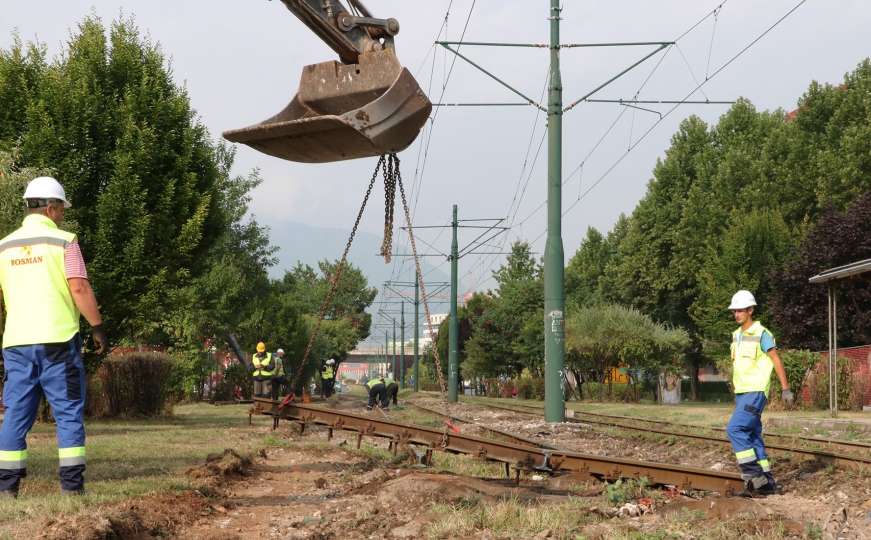 Pogledajte kako teku radovi na rekonstrukciji tramvajske pruge od Nedžarića do Ilidže