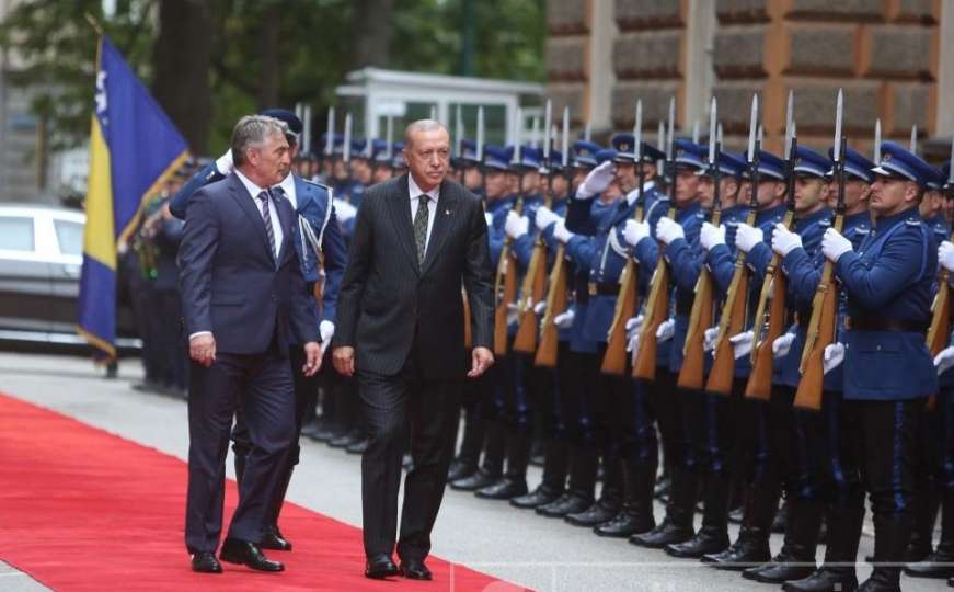Svečani doček turskog predsjednika Erdogana u Sarajevu