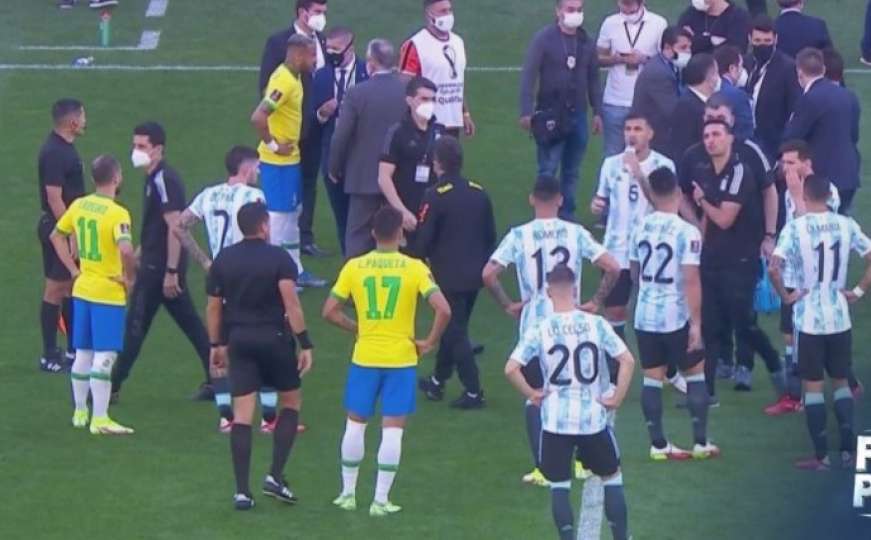 Prekinuta utakmica u Brazilu, igrači Argentine otišli u svlačionicu