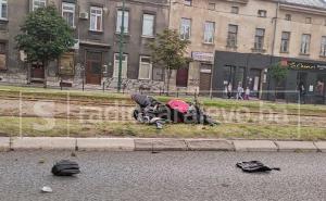 Težak udes u Sarajevu, povrijeđen motociklista 