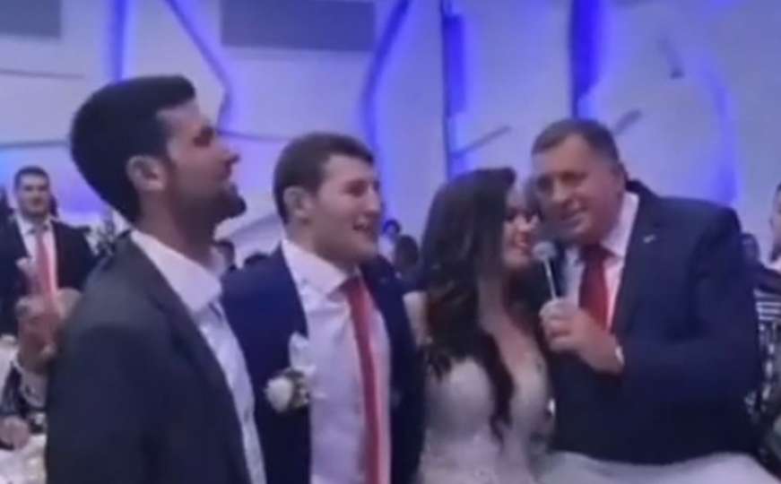 Novi klip sa svadbe srbijanskog džudiste: Šta su pjevali Dodik i Nole?