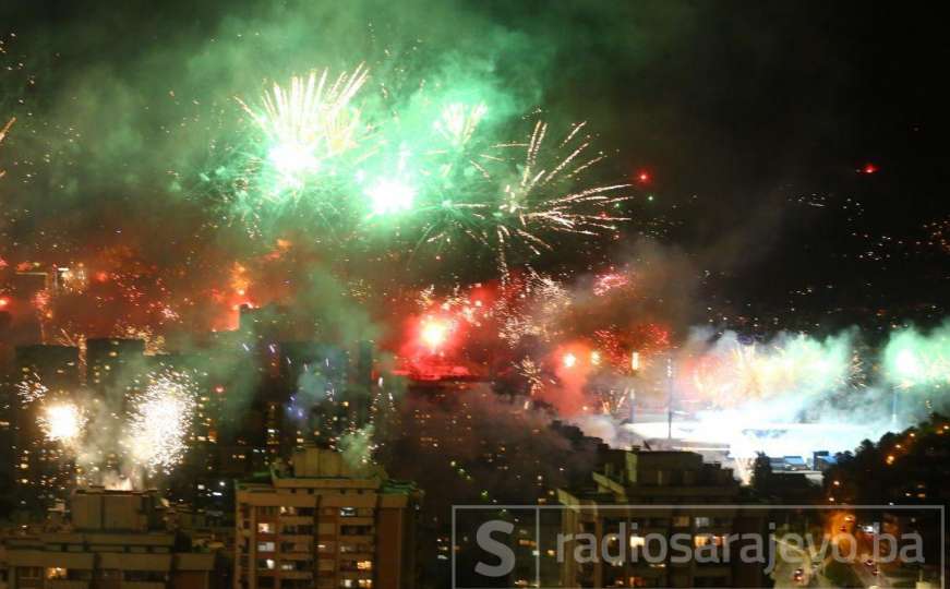 Spektakularan vatromet u Sarajevu povodom 100. rođendana Željezničara 