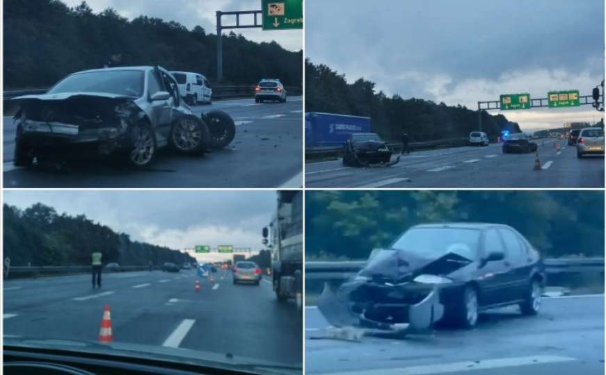 Tri nesreće na zagrebačkoj autocesti: Velike kolone vozila