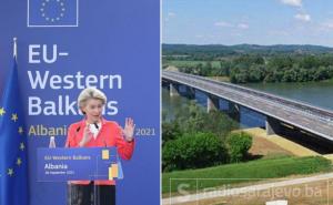 Predsjednica Europske komisije Ursula von der Leyen sutra otvara most Svilaj