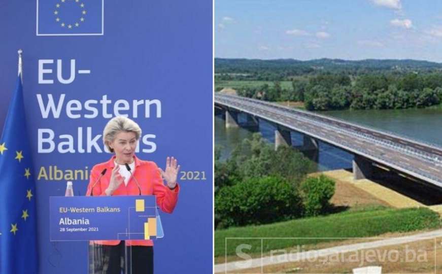 Predsjednica Europske komisije Ursula von der Leyen sutra otvara most Svilaj