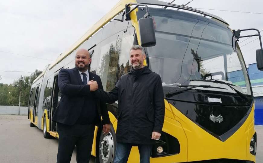 Premijer Forto i ministar Šteta u Minsku: Proizveden novi sarajevski trolejbus
