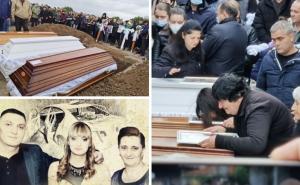 Potresni prizori sa sahrane ubijene porodice Đokić 