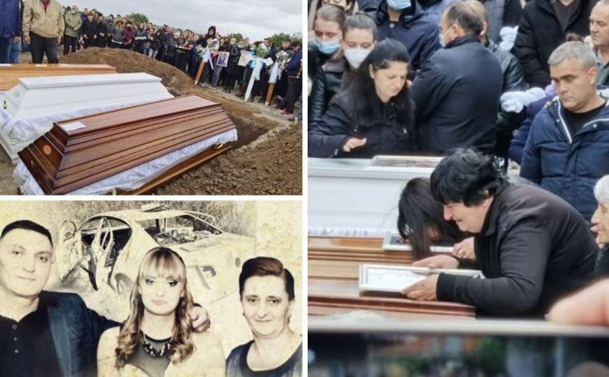 Potresni prizori sa sahrane ubijene porodice Đokić 
