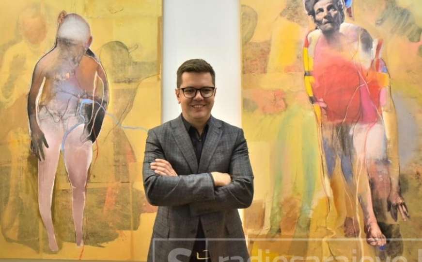 U Umjetničkoj galeriji BiH otvorena samostalna izložba slikara Marka Kusmuka