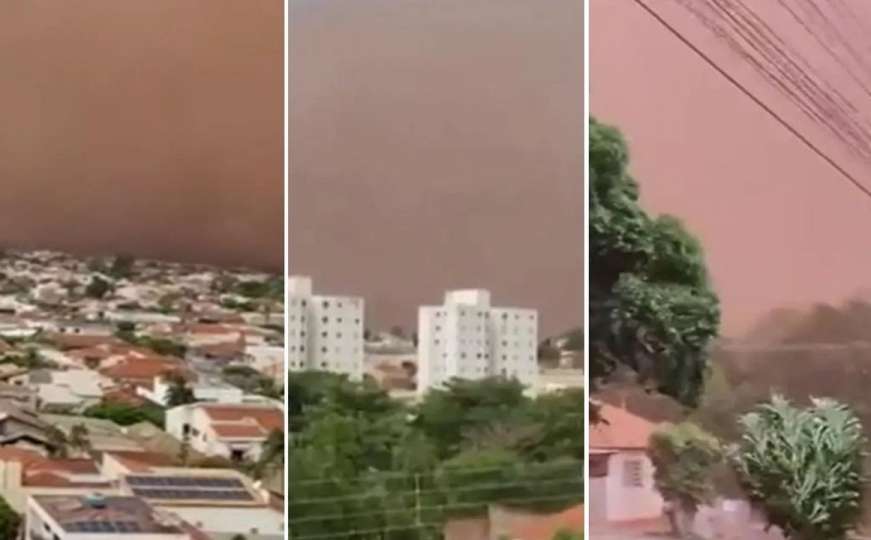Pješčana oluja "progutala" Sao Paolo: Kamera zabilježila dramatične snimke