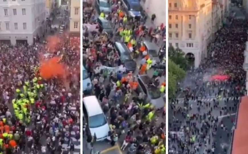 Protesti u Italiji jer od danas stupa na snagu mjera o COVID propusnicama