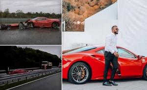 Oglasio se vlasnik skupocjenog Ferrarija koji je slupan na autoputu u Srbiji