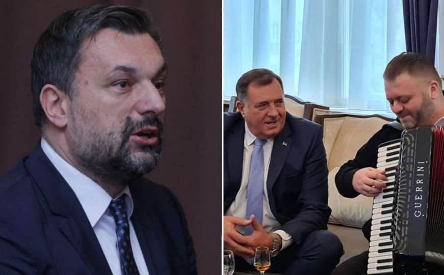 Konaković: "Dok koruptivni kisik ubija ljude, Dodik doveo harmonikaša, baš brine"