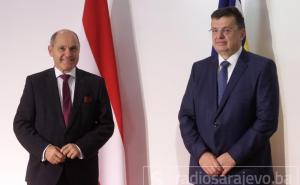 Zoran Tegeltija s predsjednikom Nacionalnog savjeta Parlamenta Austrije Sobotkom