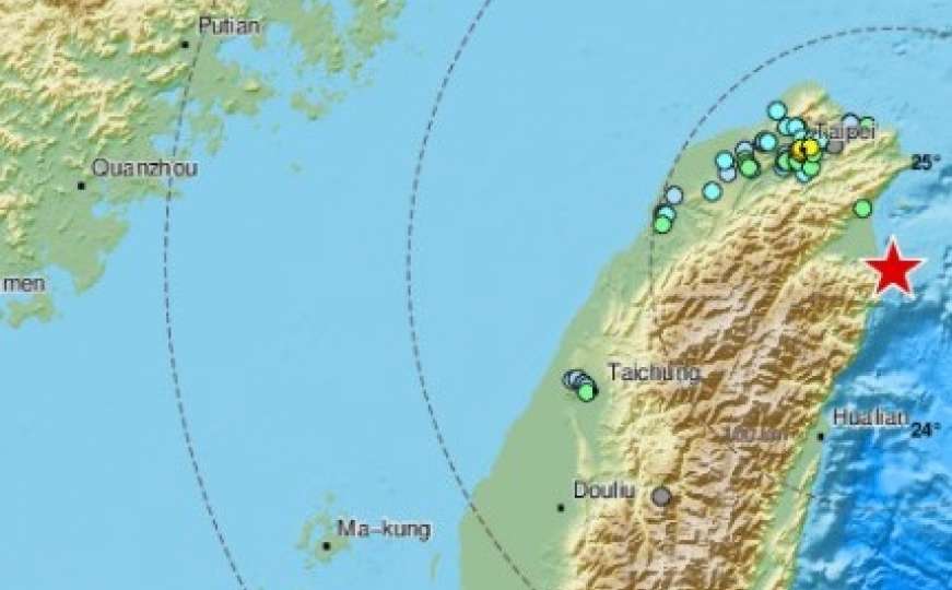 Jak zemljotres pogodio Tajvan 