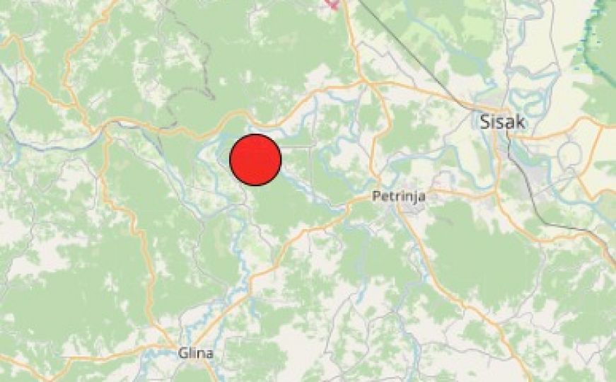Novi potres pogodio područje oko Petrinje