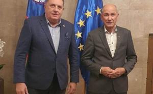 Dodik se sastao s Janšom u Ljubljani