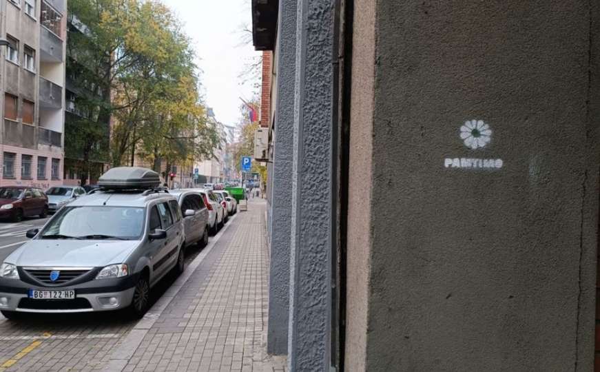 Cvijet Srebrenice osvanuo na fasadama zgrada u Beogradu