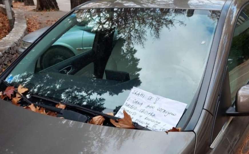 Pogledajte poruku za vozača automobila u BiH: "Srami se!"