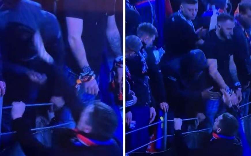 Vođa navijača Lyona udario šamar huliganu koji je Payeta pogodio flašom