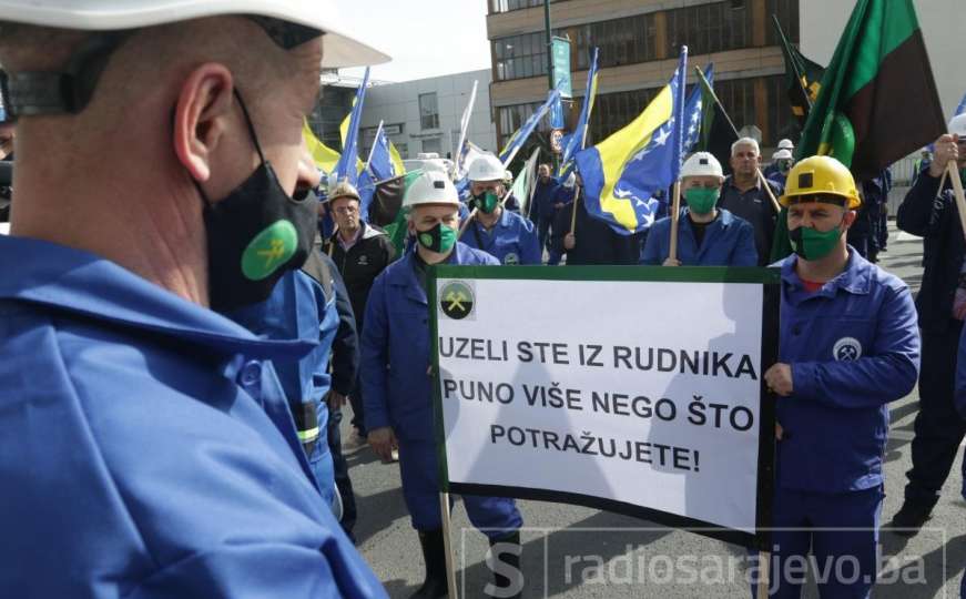 Danas protest u Sarajevu: Rudari nezadovoljni pravilnicima o plaćama i radnom učinku