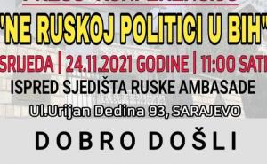 Najavljeno okupljanje ispred Ambasade Rusije: "Ne ruskoj politici u BiH"