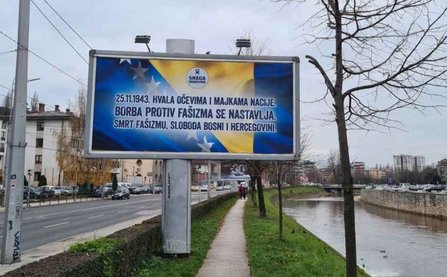 Bilbordi povodom Dana državnosti BiH u brojnim gradovima, a RS cenzuriše