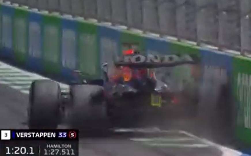 Kakva drama u šampionskoj utrci u Formuli 1: Verstappen udario u zid