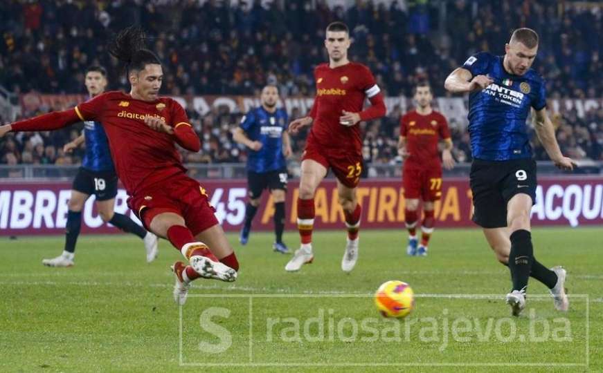 Džeko je postigao gol protiv Intera, a u Rimu ga je dočekala prekrasna parola