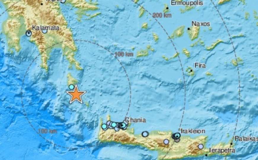 Snažan zemljotres u Grčkoj: "Dugo je trajao. Zaljuljale su se stolice"