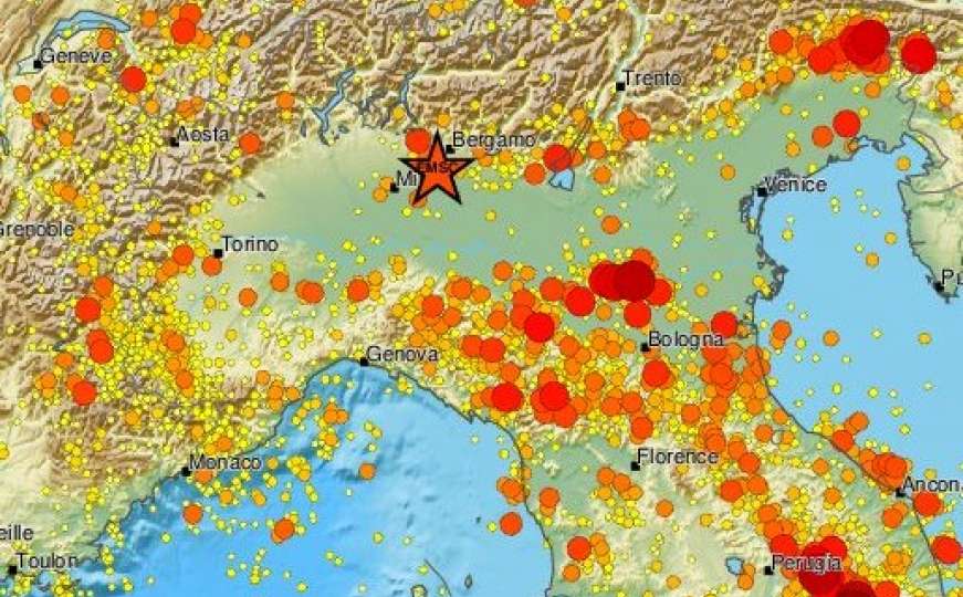 Snažan zemljotres u Italiji: Tresao se i Milano
