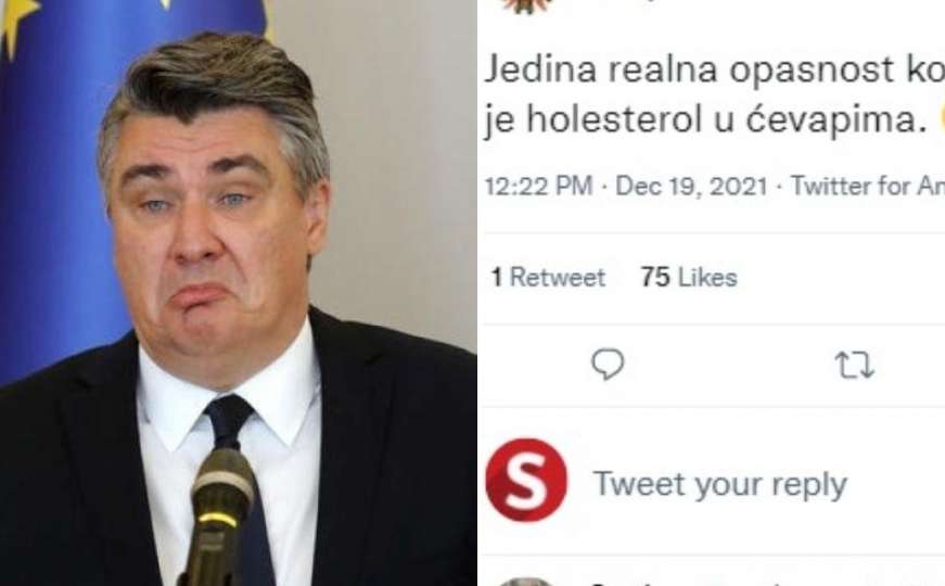 Društvene mreže uzavrele zbog Milanovića: "Holesterol u ćevapima je jedina opasnost"