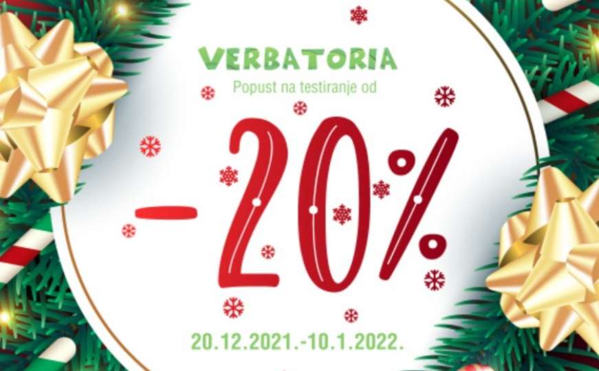 Novogodišnja ponuda Verbatorie: Popusti na testiranje od 20 posto
