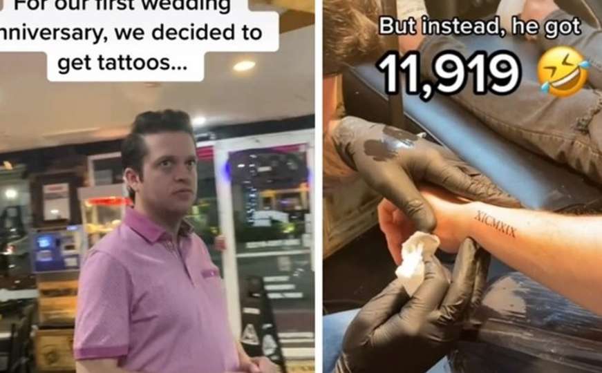 Htio je ženu iznenaditi tetovažom njihovog datuma, ali je tattoo majstor sve uprskao