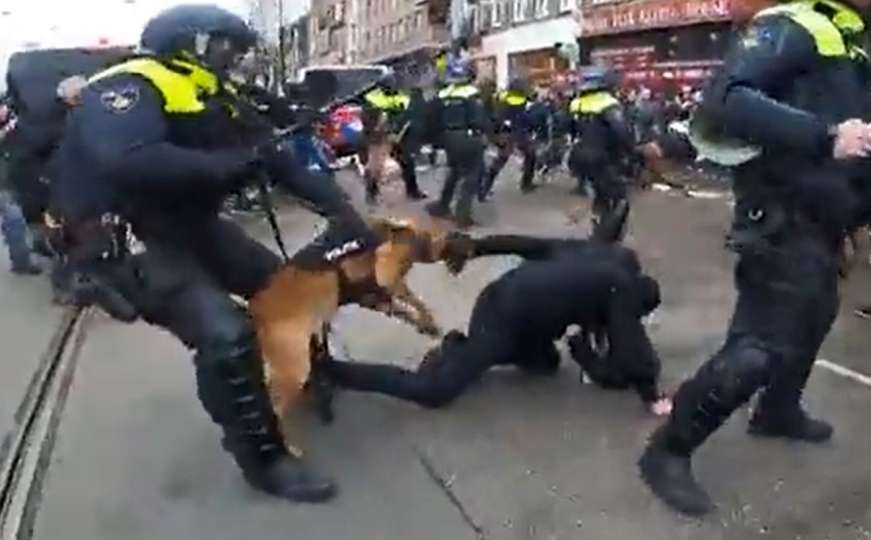  Pogledajte kako je policija u Nizozemskoj rastjerala prosvjednike protiv lockdowna