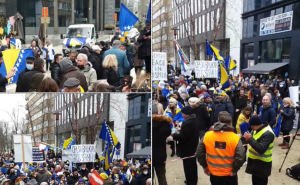 Počeli protesti bh. građana u Briselu: BiH je multikulturalna država
