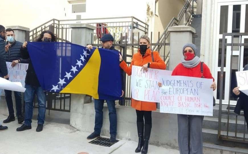 Protesti za BiH u Podgorici: Ako padne Bosna, neće biti ni Crne Gore