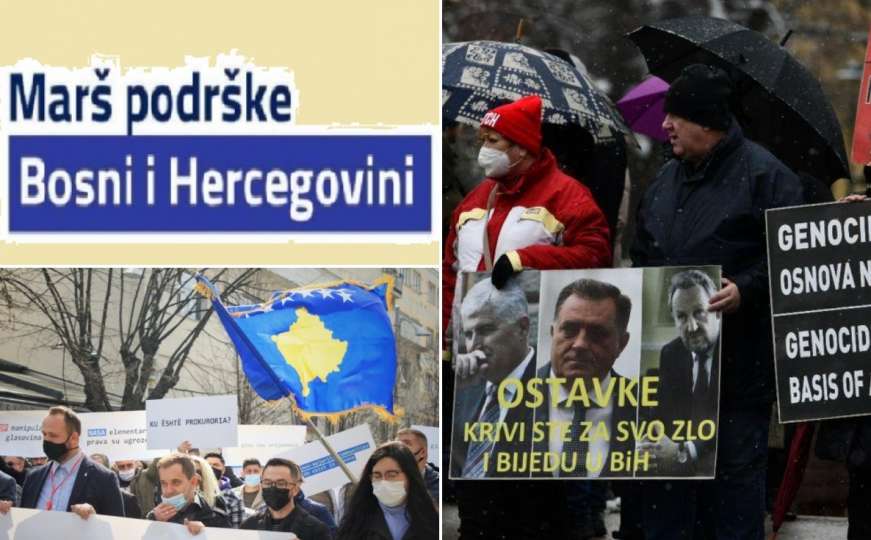 Kosovo: Danas marš podrške suverenoj, jedinstvenoj i građanskoj BiH