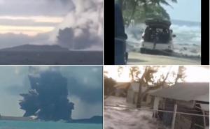 Pogledajte dramatične snimke: Eruptirao podmorski vulkan u Pacifiku