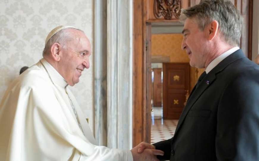 Komšić sa papom Franjom: Govorili smo o vrijednostima za koje se trebamo boriti u BiH