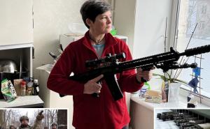 Ukrajinka (52) kupila super pušku sa snajperom i prigušivačem i spremno čeka Ruse!