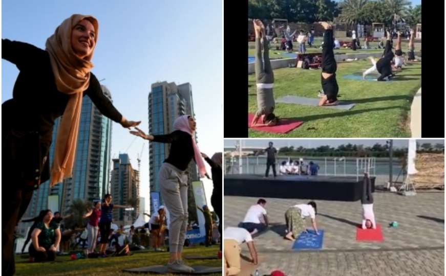 Održan prvi yoga festival u Saudijskoj Arabiji: 1.000 ljudi vježbalo na otvorenom