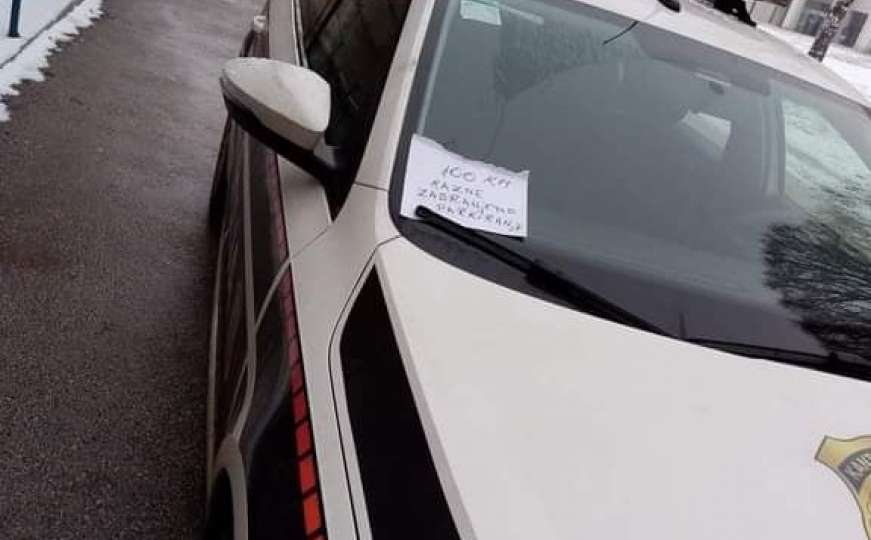Je li moguće: Sarajlija napisao "kaznu" policajcima zbog nepropisnog parkiranja