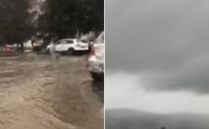 Nevrijeme u Dalmaciji: Ogromne količine kiše, ulice pod vodom