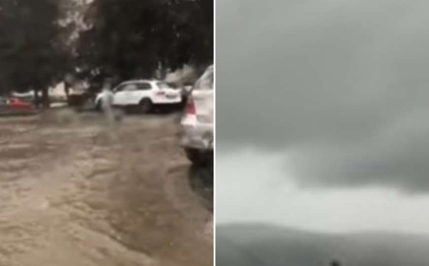 Nevrijeme u Dalmaciji: Ogromne količine kiše, ulice pod vodom