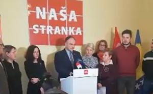 Naša stranka nakon pada vlade u Tuzli: Izbori su blizu