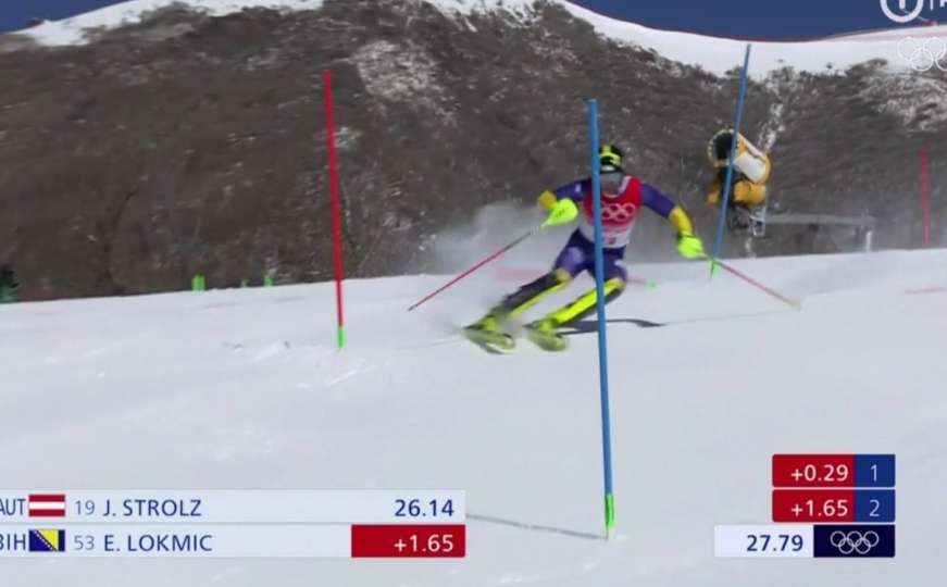 Emir Lokmić završio slalom u Pekingu. Malo je nedostajalo da uđe u bh. historiju