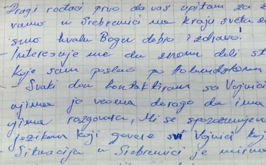 Pismo poslano 1994. iz Srebrenice vratilo se nakon 23 godine neuručeno