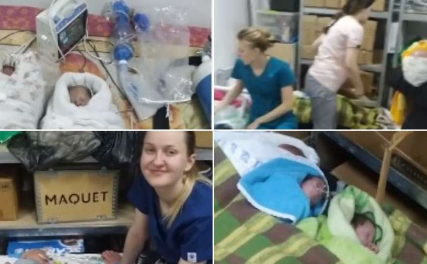 Kakav je ovo svijet: Bebe iz bolnica prebačene u skloništa na istoku Ukrajine 