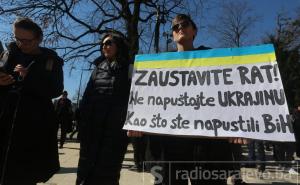 Protesti u znak podrške Ukrajini: "Je**o vas svjetski poredak"